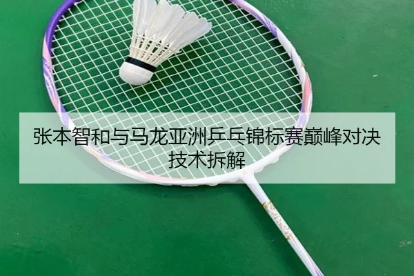 张本智和与马龙亚洲乒乓锦标赛巅峰对决技术拆解